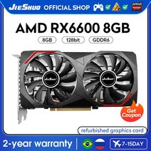 JIESHUO 그래픽 카드 AMD 풀 시리즈 NVIDIA 채굴 게임 RX580 메가, 32 6600 8gb
