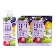 세이프 주방세제 천연미네랄 725ml 1개+리필 1L 2개