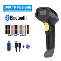 블루투스 바코드 스캐너 핸드 헬드 레이저 1d 2d qr 코드 2.4g 유선 무선 바코드 리더 pdf417 지원 automotivo scan a66dz, 협력사, 1d 블루투스