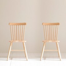 파로마 (착불)핀트 고무나무 원목 식탁 윈저의자 2EA