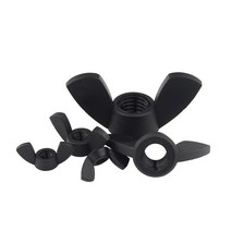 M4 M5 M6 M8 나일론 윙 너트 플라스틱 나비 타입 스크류 캡 10 개, 02 Black_01 M4