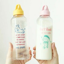 폭시샵 타이포 링 보틀 귀여운 친환경 에코젠 휴대용 다이어트 물병 어린이집 유치원 물통 530ml, 02. 제인