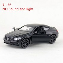 벤츠다이캐스트 다이캐스트 benz 미니카 모형 1:32 C63S 쿠페 합금 자동차 모델 다이캐스트 금속 장난감, 05 1 36 black