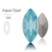 아쿠아씰 크리스탈 라인석 상단 스톤 의류 공예 쥬얼리에 적합한 라인스톤에 유리 접착제, Aqua Opal+7X15mm 10Pcs