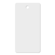 종이 크라프트 택 100장 무지 흰색 텍 행택 프라이스택 선물 포장 Kraft Tag, 화이트, 4각 4x8cm