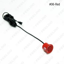 FEELDO 1 세트 자동차 4.3 "LCD 모니터 8-센서 주차 센서 2x 4-LED 카메라 듀얼 비주얼 후면보기 비디, 04 Red