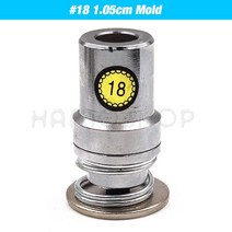 소형 핸드프레스 가죽공예 16-60 패브릭 덮여 버튼 금형 도구 빵 모양 버섯 프레스 다이 조립 핸드 기계, [02] 18L 1.05cm Mold, [01] Bread Shape, 1개