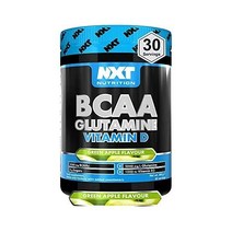 NXT 영양 BCAA 파우더 비타민D L글루타민 함유 아미노산 무설탕 운동 후 30인분 사과