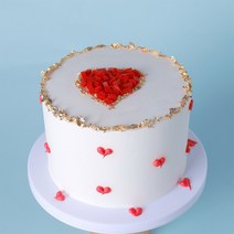 케이크 모형 홈파티 기념일 생일 미니어처 플레이트, 7 빙하화이트, 8인치