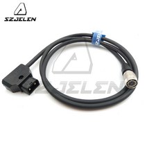 커넥터 hirose 4pin to d-tap 플러그 (소형 hd 용) dp7 전원 케이블 및 소형 AC7-OLED 모니터, 02 50cm