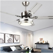 천장 led 가정용 업소용 무소음 실링팬 공장 도매 고품질 52 인치 스테인레스 스틸, 42인치, 110v