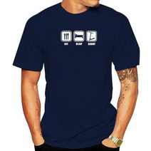 Men Clothing Eat Sleep Scoot Push Stunt Funny T Shirt 코튼 반팔 티셔츠 탑스 Camiseta 남성 의류, 02 Men blue_03 S