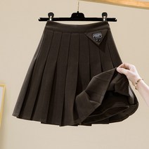 A라인 쉬폰 코튼 플레어 풀 면 스커트 키작녀 바스락 네이비 봄