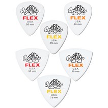 던롭피크 톨텍스 플렉스 피크 0.5mm 0.6mm 0.73mm 두께 Dunlop TORTEX FLEX PICK, 스탠다드(눈물형) 0.5mm