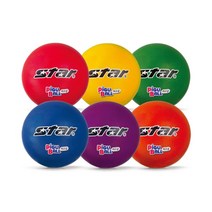 스타 스포츠 피구공 2호 무독성 초등학생 아동 쿠션, 옵션:노랑