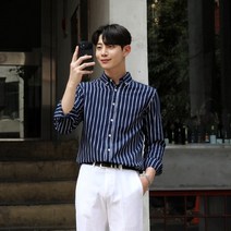 [붐스타일] 파트루 스트라이프 옥스포드 셔츠