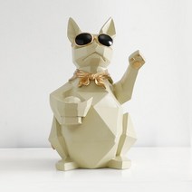 예쁜 그릇 집들이 선물고양이 개 인형 수 지 Moden 공예 동물 미니어처 귀여운 장식품 홈 오피스 스토리지, 02 White cat figurine L