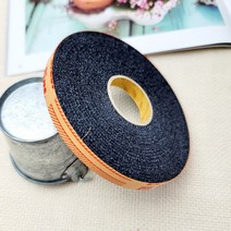 헤세드 1센치폭) 롤 심지테이프, 바이어스형 블랙