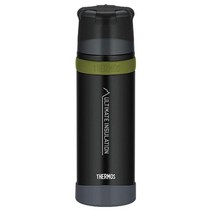일본 써모스 산악 등반 등산 전용 스테인리스 스틸 보온 보냉병 FFX-751 750ml, 매트 블랙, 1개