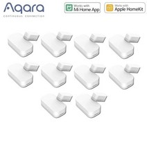 문열림센서 동체감지기 움직임 동작 출입문 현관 Aqara 도어 윈도우 센서 zigbee 도어 센서 mccgq11lm xiaomi home app와 스마트 알람 작동 mijia, 10개