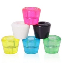 VNAKER PU 고무 롤러 스케이트 토 스토퍼 1쌍 나사 포함 (블랙), Yellow