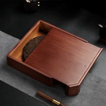 호두 계시목 나무 원목 고급형 중국 보이 차 티박스 보관함, (호두나무)2단티박스