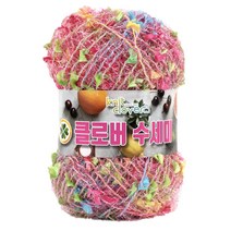 클로버수세미실 10+2 (10개 구매시 1개덤+SCYarn수세미), 122 핑크 믹스