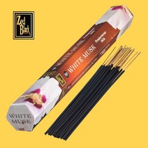 제드블랙 인센스스틱 실내방향제 베스트 19종 세트, 13 화이트머스크 헥사6개