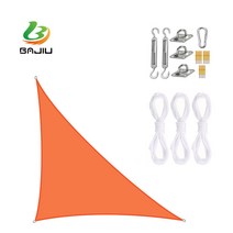 BAJIU 타프스크린 삼각형 홀리데이타프 그늘막 옥스퍼드 타프 액세서리 세트, 귤색, 3*3*4.3m