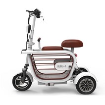 삼륜전기자전거 여성 미니 성인용 전기자전거 출근용, 상세이페이지 참고, CC 3륜 흰색 미드레인지범위는 50km48V