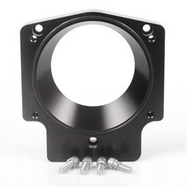 자동차 인테이크 가스켓 킷 실리콘 덕트호스 ra p- 도착 102mm 흡기 매니폴드 스로틀 바디 스페이서 어댑터 gm ls1 ls2 ls6 lsx ls4 rs-thb027, 블랙
