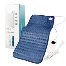 강아지 반려견 반려묘 전기담요 발열매트 100V-220V 전기 난방 패드 시간 경련 허리 통증 완화 타이머 담, 03 Blue_03 UK