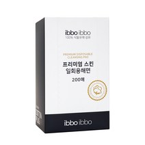 이뽀이뽀 프리미엄 일회용해면 M(스킨) 200매, 1개