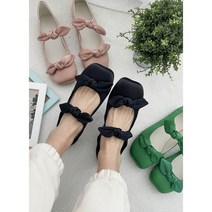 왕리본 플랫 말랑이 명품 메리제인 임산부 리본 플랫슈즈