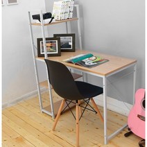 대학생 자취방용 미니멀 스틸 조립식 h형 책상(2색) 좋은 고학년 개인 가구, 화이트