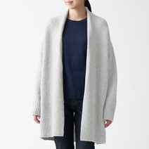무인양품 MUJI 여성 야크 울 혼방 롱 가디건 BAM02A0A