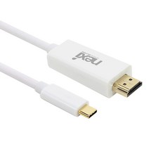 넥시 스마트폰 C타입 to HDMI MHL케이블 노트북 모니터 빔프로젝터 연결잭, 1.8M