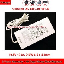 정품 acc-latp1 ac 어댑터 eay65068601 19.5v 10.8a 210w 충전기 lg 38wk95c-w 32ud99 34wk95c 32bl95u 38gl950g