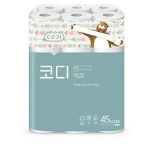 코디 데코 2겹 롤화장지 45 m, 24롤, 1팩