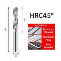 전동 핸드 가정용 드릴 세트 굴착 홀 텅스텐 카바이드 비트 티타늄 금속, 1.7mm+HRC45