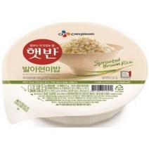 CJ 햇반 즉석 발아 현미밥 작은공기 130g, 3개