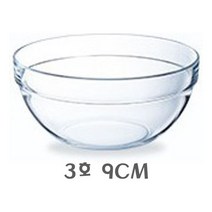 6P 공기 그릇 대접 루미낙 면기 엠필러블볼 유리 투명 1박스 3호9cm, MS 본상품선택, MS 본상품선택