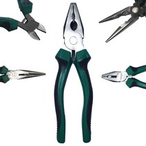 중형 니퍼 펜치 플라이어 방울집게 뺀찌 철사자르기 옥집게 와이어공예, 펜치 8인치, 1개