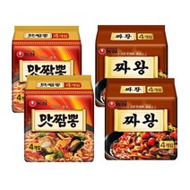 농심 맛짬뽕 130g 4개입 x 2팩 + 짜왕 134g 4개입 x 2팩, 1세트, 16개