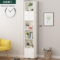 이태리금장가구 명화 위스키 멀티 슬림 수납장 거실 벽 초좁은 틈새 책장 스탠드형, 13 6단 화이트 현관 33cm 길이, 01 0.6미터 이하 폭