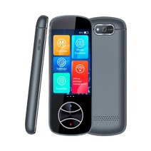 동시 통역기 영어 실시간 휴대용 번역기 언어 장치 개 국어 지능형 음성 녹음 텍스트 번역 장치, 회색