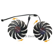 88MM PLD09210S12HH T129215SU 기가바이트 GeForce GTX1060 1070 GTX 1050ti GTX 960 RX570 RX470 그래픽 카드용 4핀 쿨러, 02 AB
