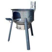가정용 소각로 장작 스토브 야외 쓰레기소각로 캠핑, 너비 48cm 2.7 두께