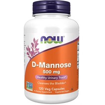 해외 NOW Foods D Mannose 디 맨노스 500mg 120캡슐
