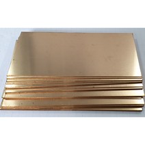 황동판2T x200x200mm/ 황동판시트2T/ 두게2mm 가로200mm 세로200mm, 1개